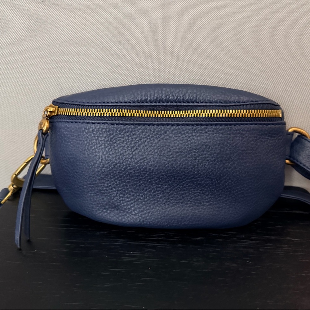 HOBO Navy Genuine Leather Belt Bag